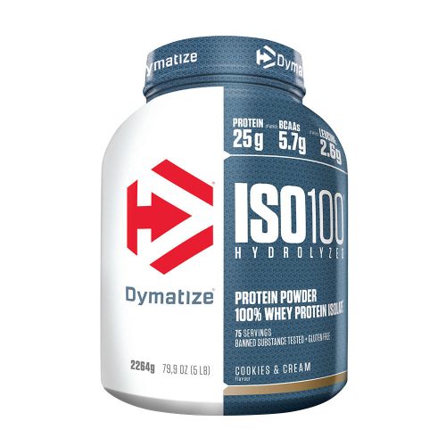 Dymatize ISO100 Hydrolyzed (2264 g, Csokis Keksz és Krém )