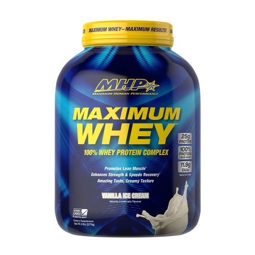 MHP Maximum Whey - 100% Whey Protein - Tejsavó Fehérje (62 Adag, Vaníliás Fagylalt)