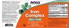 Now Foods Komplex Vas tabletta - Iron Complex Vegetarian  (100 Tabletta)