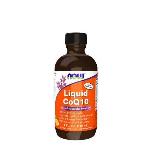 Now Foods Folyékony Narancs Ízű Q10 Koenzim - Liquid CoQ10 Orange Flavor (118 ml)