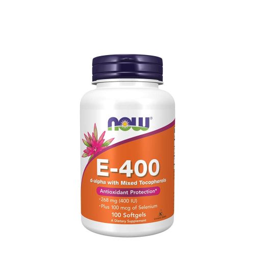 Now Foods E-Vitamin 400 NE (100 Lágykapszula)