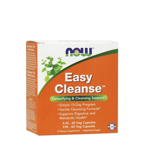 Now Foods 15 Napos Méregtelenítő Kúra - Easy Cleanse AM PM (120 Veg Kapszula)