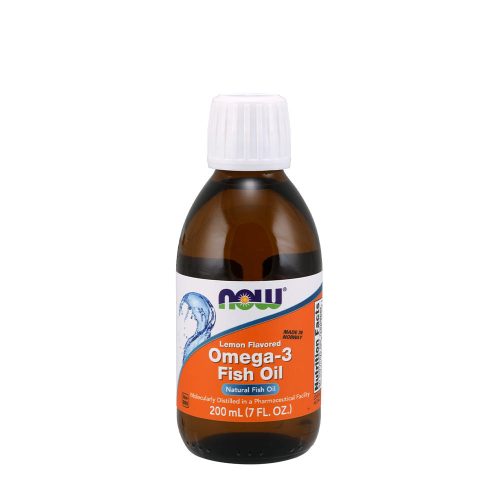 Now Foods Folyékony Omega-3 Természetes Halolaj (200 ml, Citrom)