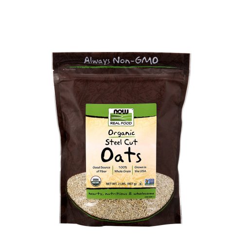 Now Foods Steel Cut Oats Organic - Acélvágott Zab (2 Lbs.)