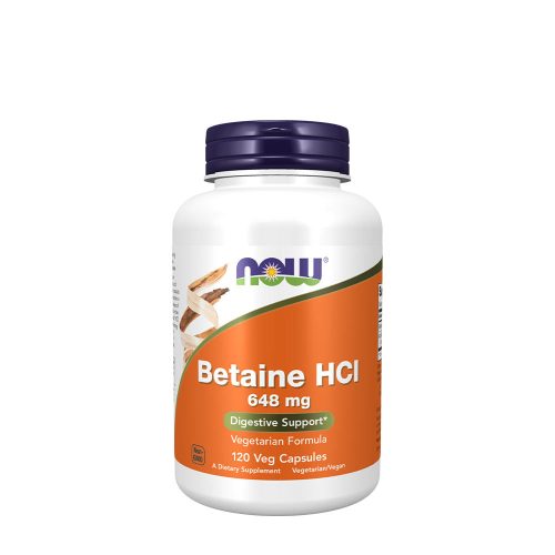 Now Foods Betain HCl 648 mg (120 Veg Kapszula)