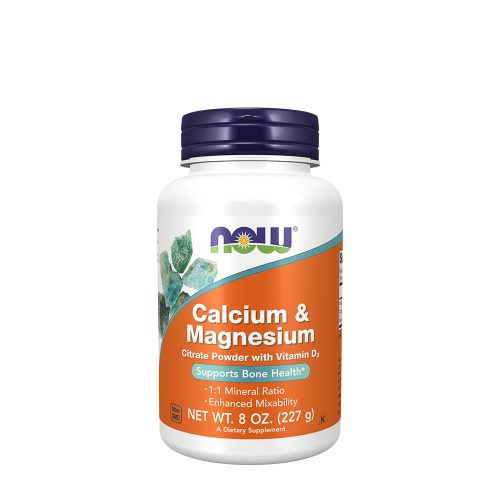 Now Foods Kalcium és Magnézium por - Calcium & Magnesium Powder (227 g)