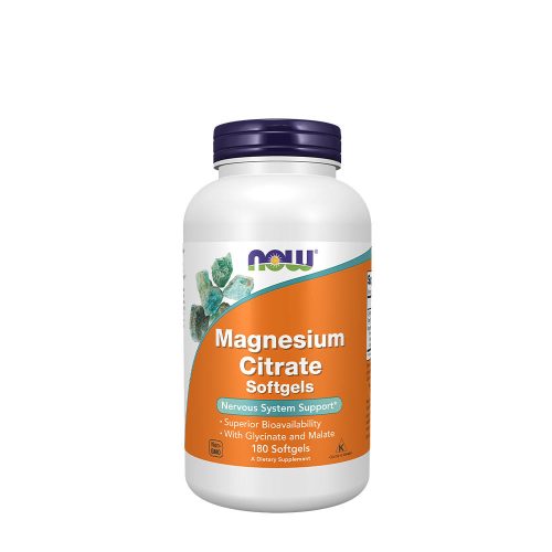 Now Foods Magnesium Citrate 134mg (180 Lágykapszula)