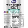 Now Foods Whey Protein Isolate -Tejsavófehérje izolátum (4540 g, Ízesítetlen)