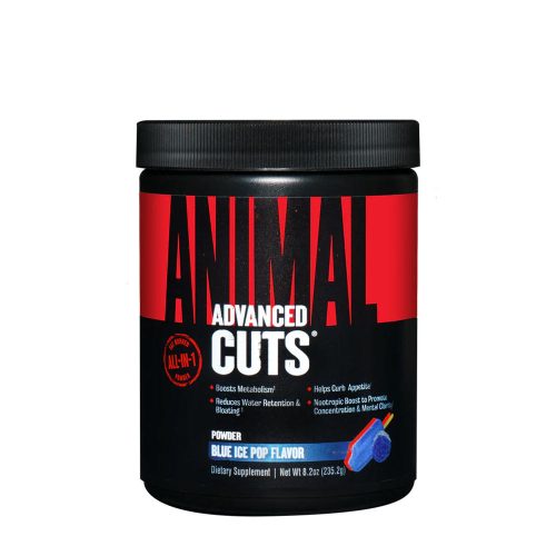 Universal Nutrition Animal Cuts Powder - Komplex Zsírégető Por (248 g, Blue Ice Pop)