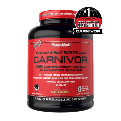 MuscleMeds Carnivor™ - Hidrolizált Marhafehérje (56 Adag, Vaníliás Karamell)