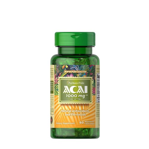 Puritan's Pride Acai 1000 mg (60 Lágykapszula)