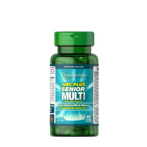 Puritan's Pride Multivitamin 50 Év Felett - ABC Plus Senior Multivitamin Multi-Mineral Formula with Zinc (60 Kapszula)