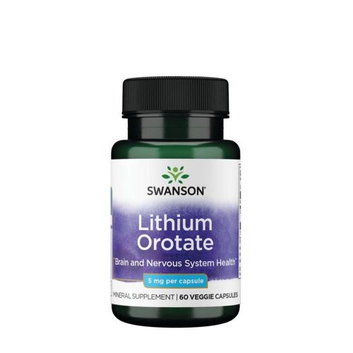 Swanson Hangulatjavító kapszula - Lithium Orotate (60 Veg Kapszula)