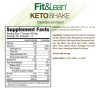 Fit & Lean Keto Shake - Ketó Étkezéshelyettesítő Shake (602 g, Csokoládés Jégkrém)