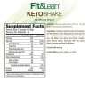 Fit & Lean Keto Shake - Ketó Étkezéshelyettesítő Shake (574 g, Vaníliás Fagylalt)