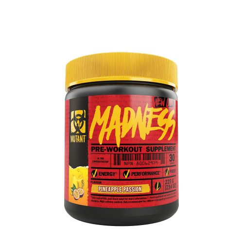 Mutant Madness - Edzés Előtti Formula (225 g, Ananász Passion)