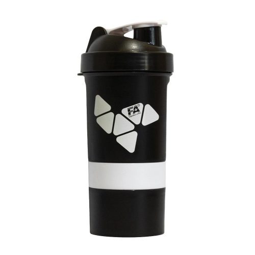 FA - Fitness Authority Shaker New Logo - Fekete/Fehér (400 ml)