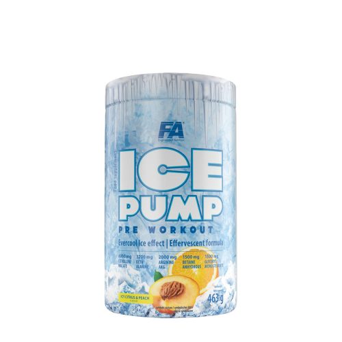 FA - Fitness Authority Edzés Előtti Pörgető Formula - Ice Pump Pre Workout  (463 g, Jeges Citrus és Őszibarack)