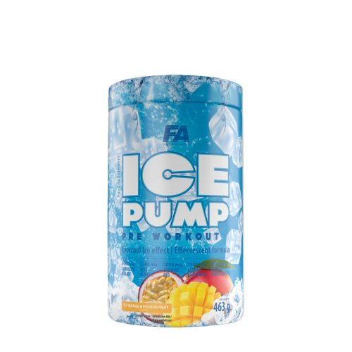 FA - Fitness Authority Edzés Előtti Pörgető Formula - Ice Pump Pre Workout  (463 g, Jeges Mangó & Maracuja)