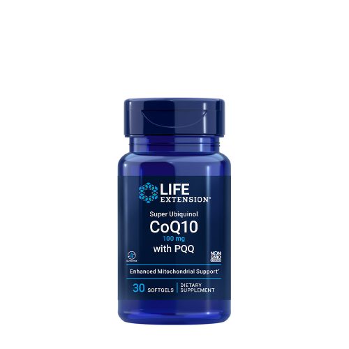 Life Extension Super Ubiquinol CoQ10 with PQQ 100 mg (30 Lágykapszula)