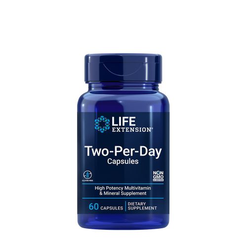 Life Extension Two-Per-Day Multivitamin és Ásványi Anyag (60 Kapszula)