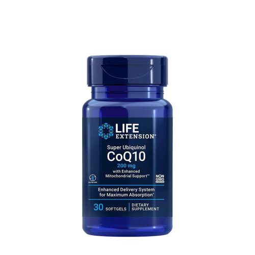 Life Extension Super Ubiquinol CoQ10 200 mg (30 Lágykapszula)