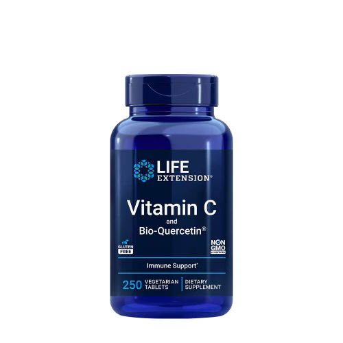 Life Extension C-vitamin tabletta Quercetinnel - Vitamin C With Bio-Quercetin (250 Tabletta)