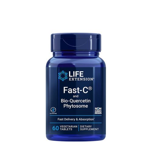 Life Extension Fast-C® and Bio-Quercetin Phytosome (60 Veg Tabletta)