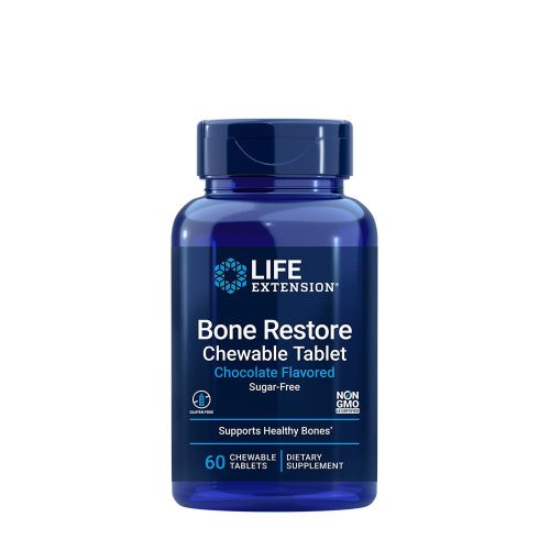 Life Extension Bone Restore Chewable Tablets (Csokoládé ízű) (60 Rágótabletta)