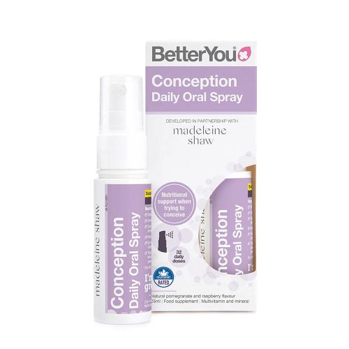 BetterYou Multivitamin Szájspray Babatervezésre - Conception Daily Oral Spray (25 ml, Gránátalma)