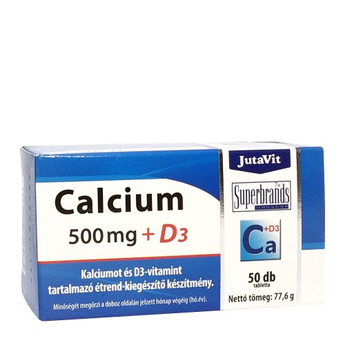 JutaVit Kalcium 500 mg + D3 (50 Tabletta)