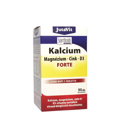 JutaVit Kalcium + Magnézium + Cink + D3 Forte (90 Tabletta)