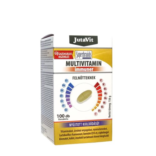 JutaVit Multivitamin Immuner tabletta Felnőtteknek (100 Tabletta)