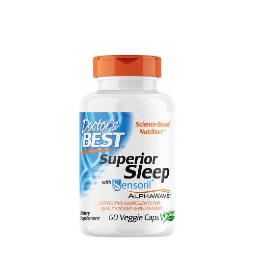 Doctor's Best Alvástámogató kapszula - Superior Sleep (60 Veggie Kapszula)