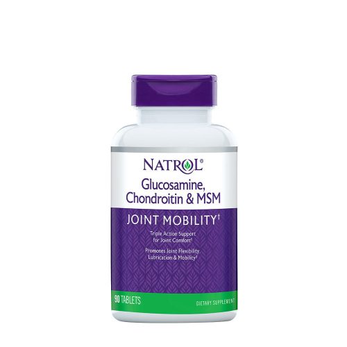 Natrol Glükózamin, Kondroitin és MSM tabletta - Glucosamine, Chondroitin & MSM (90 Tabletta)