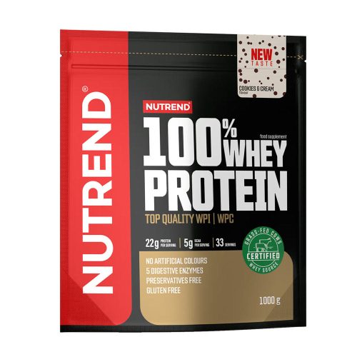 Nutrend 100% Whey Protein (1000 g, Csokis Keksz és Krém )