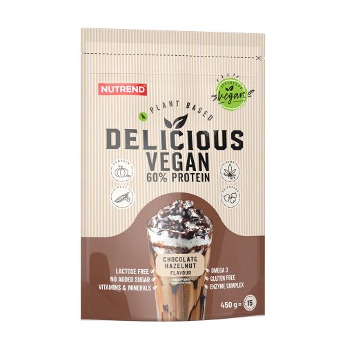 Nutrend Delicious Vegan Protein (450 g, Mogyorós Csokoládé)