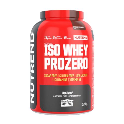 Nutrend Iso Whey Prozero (2250 g, Csokoládés Brownie)