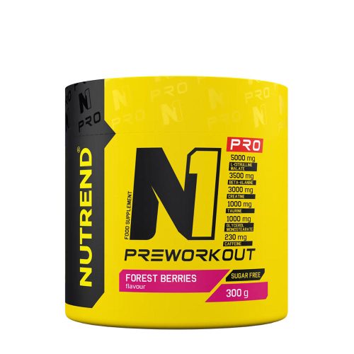 Nutrend N1 Pro Preworkout - Edzés előtti energizáló (300 g, Erdei Bogyó)