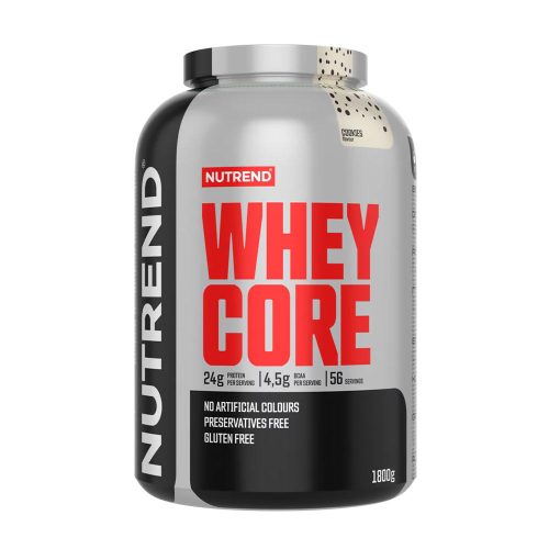 Nutrend Whey Core - Tejsavófehérje koncentrátum (1800 g, Sütemény)