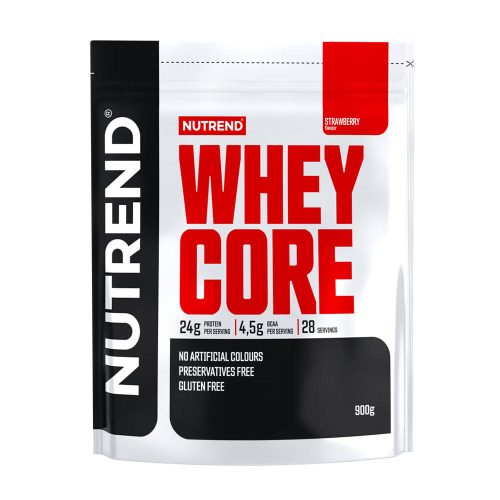 Nutrend Whey Core - Tejsavófehérje koncentrátum (900 g, Eper)