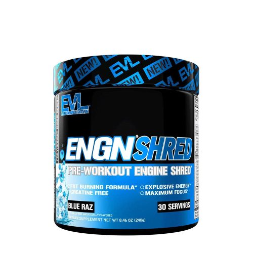 Evlution Nutrition ENGN Shred - Edzés Előtti- és Zsírégető Formula (30 Adag, Blue Raz)