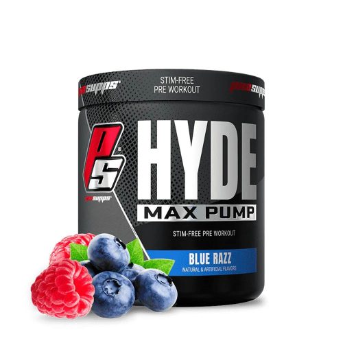 ProSupps Hyde Max Pump - Stimulánsmentes Edzés Előtti Energizáló (25 Adag, Blue Razz)