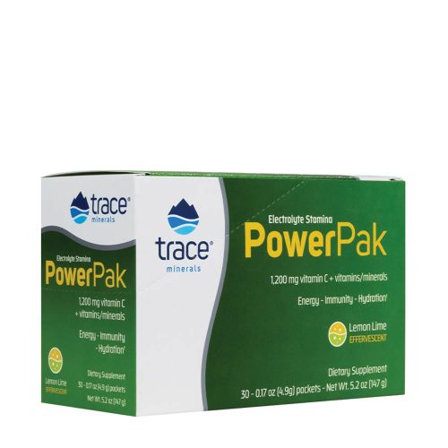 Trace Minerals Elektrolitos Energizáló csomag - Electrolyte Stamina Power Pak  (30 Csomag, Citrom Lime)