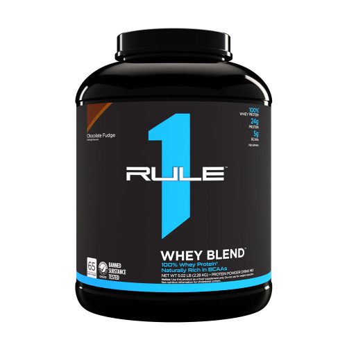 Rule1 Kevert Tejsavófehérje por - Whey Blend  (2280 g, Csokoládés Fudge)