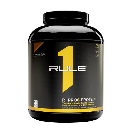 Rule1 Többforrású Fehérje por - Pro6 Protein  (56 Adag, Csokoládés Fudge)