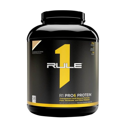 Rule1 Többforrású Fehérje por - Pro6 Protein  (56 Adag, Csokis Keksz és Krém )