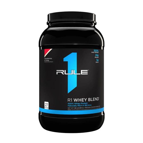 Rule1 Kevert Tejsavófehérje por - Whey Blend  (28 Adag, Eper és Krém)