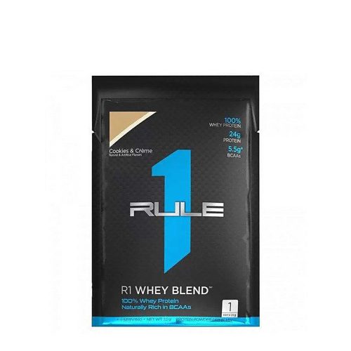 Rule1 Whey Blend Sample - Kevert Tejsavófehérje Por Minta (1 db, Csokis Keksz és Krém )