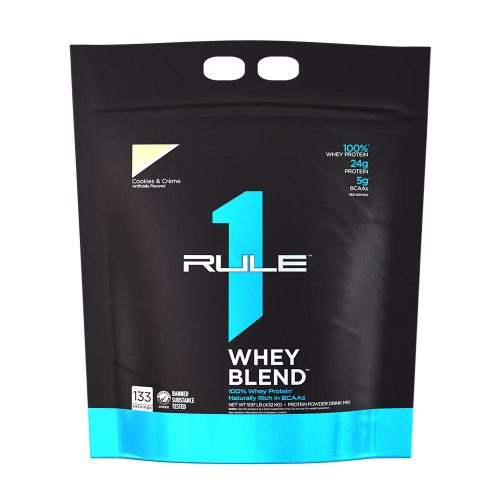 Rule1 Kevert Tejsavófehérje por - Whey Blend  (4520 g, Csokis Keksz és Krém )